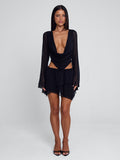FEENA MINI DRESS BLACK