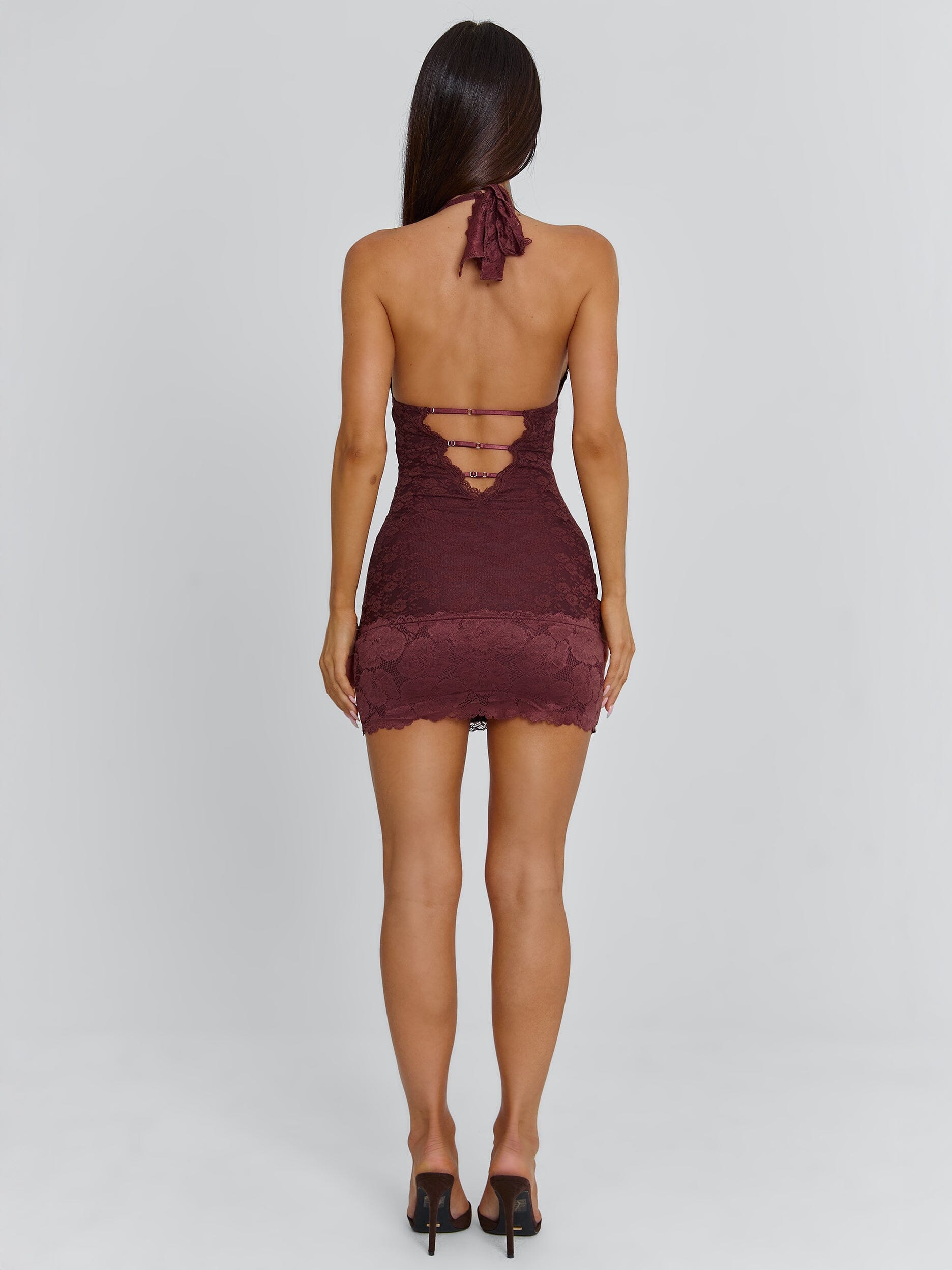 INDIA MINI DRESS DARK MAUVE