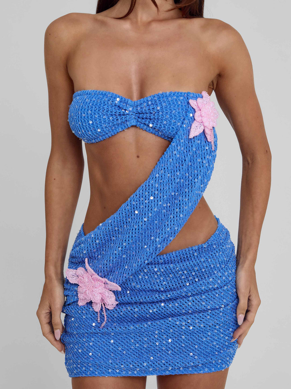 LETICIA MINI DRESS BLUE