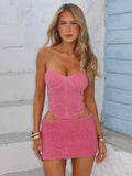 LOCKI MINI DRESS HOT PINK