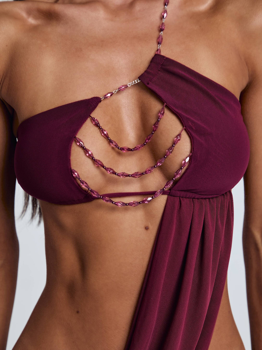 RAER MAXI DRESS BURGUNDY