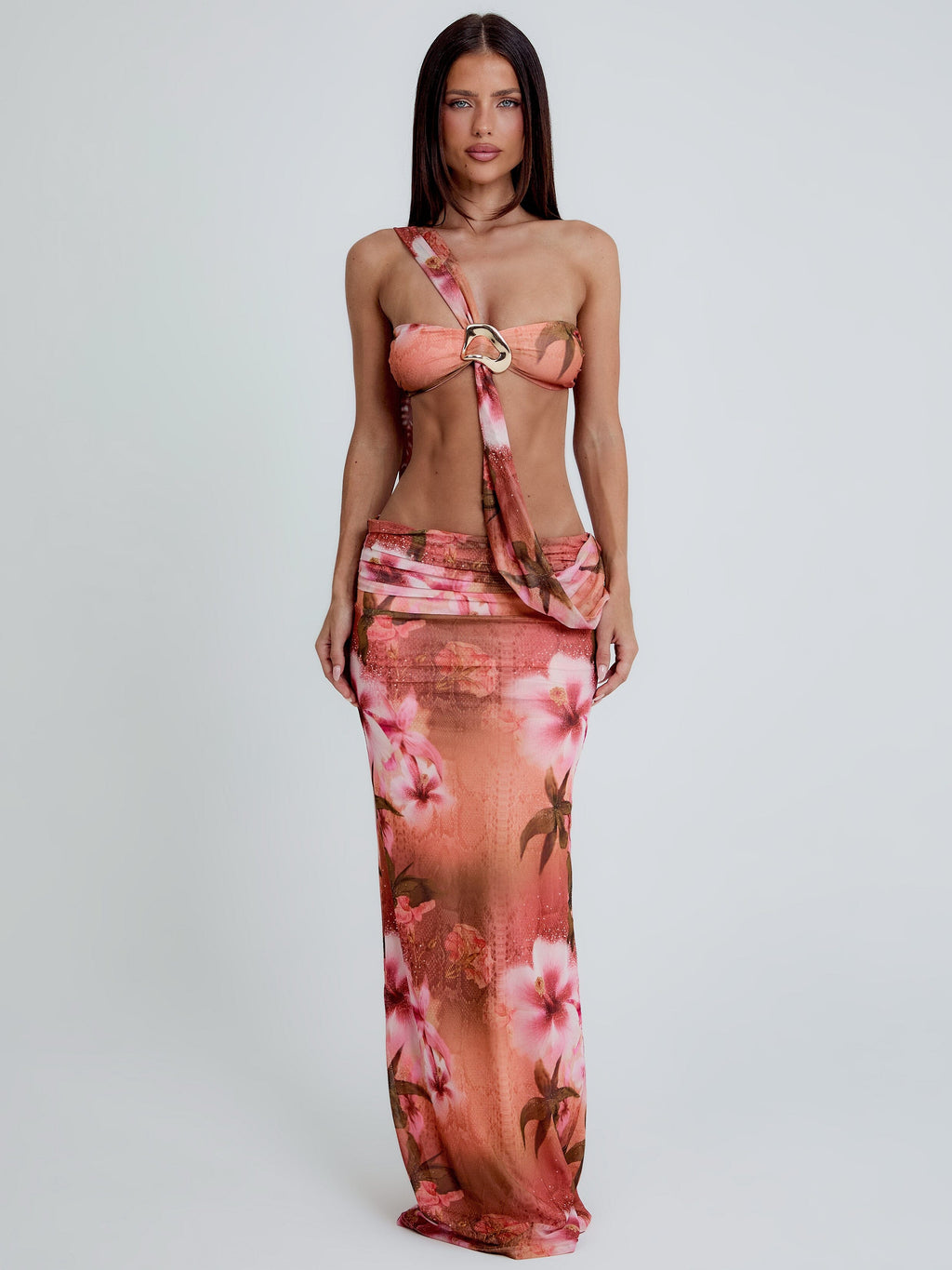 SEREIA MAXI DRESS KINSEA PEACH